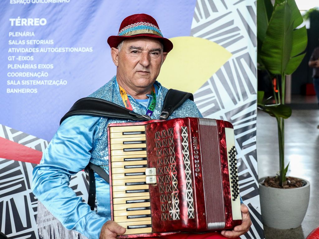 Brasília (DF), 05/03/2024, 4ª Conferência Nacional de Cultura, no Centro de Convenções Ulysses Guimarães, em Brasília. Na foto o personagem Rayner Bernardo Pires.