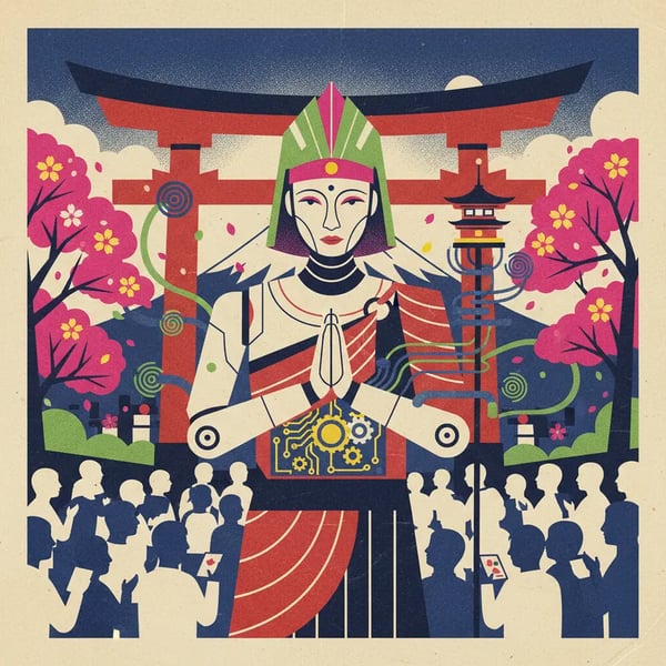 Monge robô com IA oferece conselhos espirituais no Japão