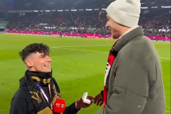 Árbitro que pediu namorado em casamento em estádio é agredido em casa na Alemanha