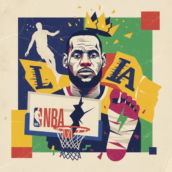 LeBron James encerra sequência histórica na NBA por lesão
