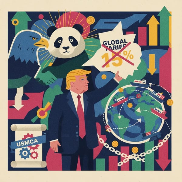 Governo Trump adia aumento de tarifa global para 15%