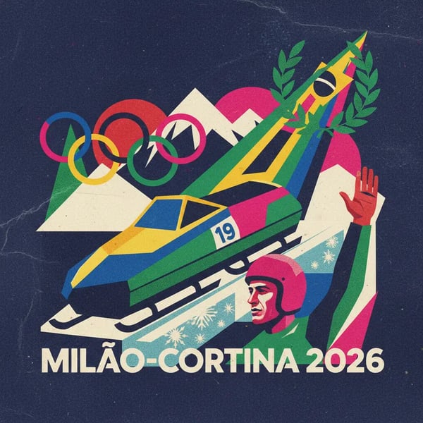 Brasil alcança 19º lugar no bobsled 4-man em Milão-Cortina 2026