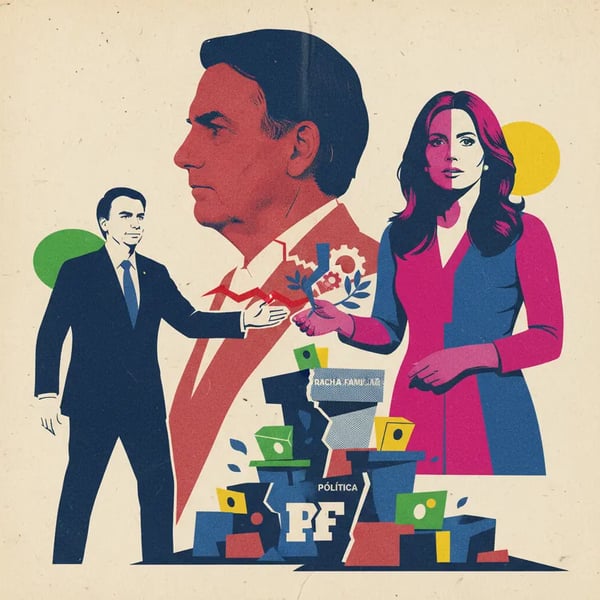 Flávio Bolsonaro busca diálogo com Michelle para conter racha familiar