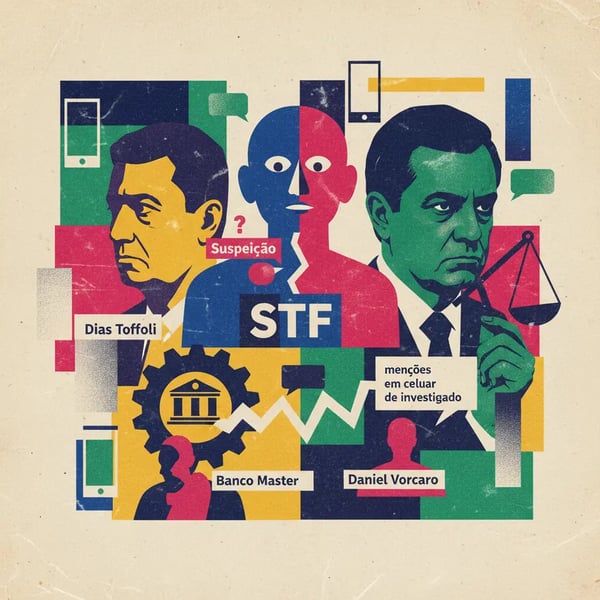 STF analisa suspeição de Toffoli após menções em celular de investigado