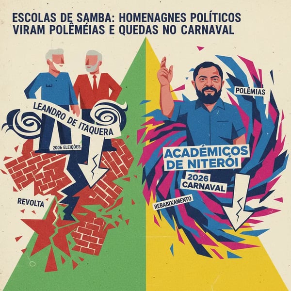 Escolas de Samba: Homenagens Políticas Viram Polêmicas e Quedas no Carnaval