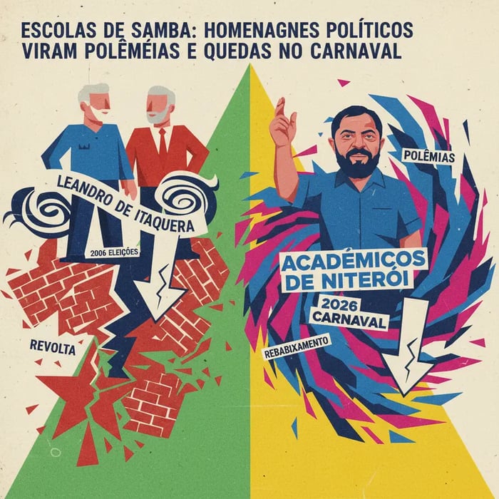 Escolas de Samba: Homenagens Políticas Viram Polêmicas e Quedas no Carnaval