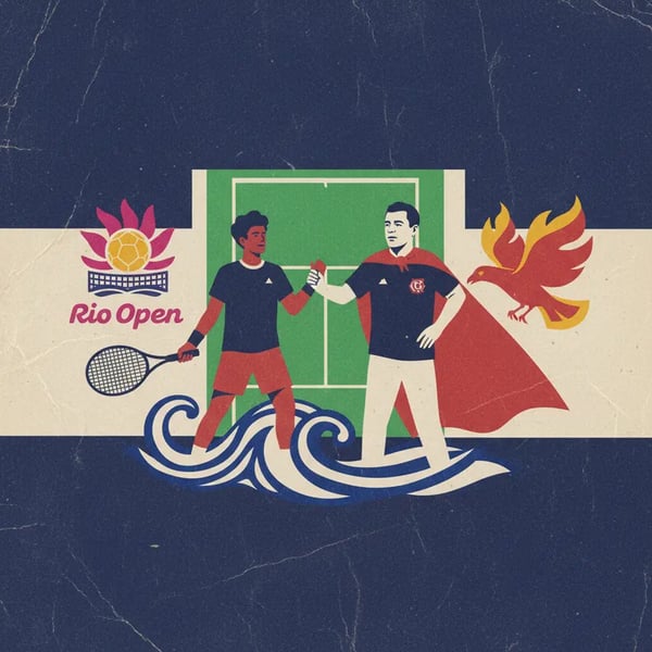 João Fonseca encontra Zico após estreia vitoriosa no Rio Open