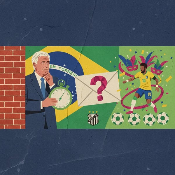 Ancelotti observa Neymar de longe e adia decisão sobre convocação