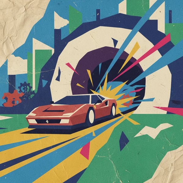 O ronco do V8: Empresa testa releitura moderna de Ferrari dos anos 90 com arrancada em túnel; veja vídeo