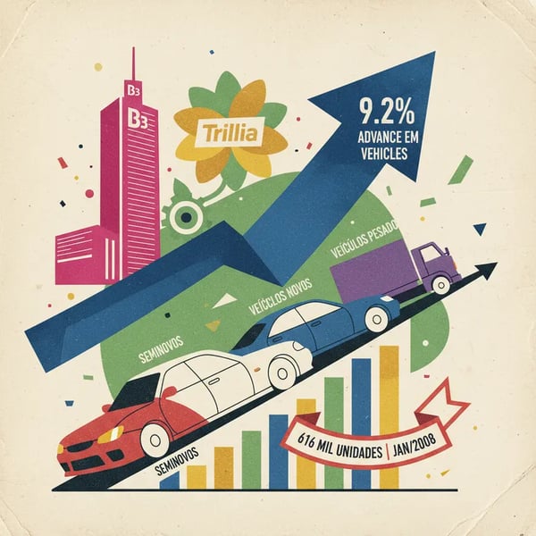 Financiamento de veículos avança 9,2% em janeiro