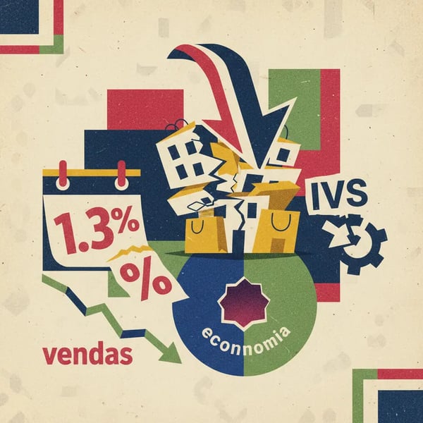 Vendas do varejo caem 1,3% em janeiro