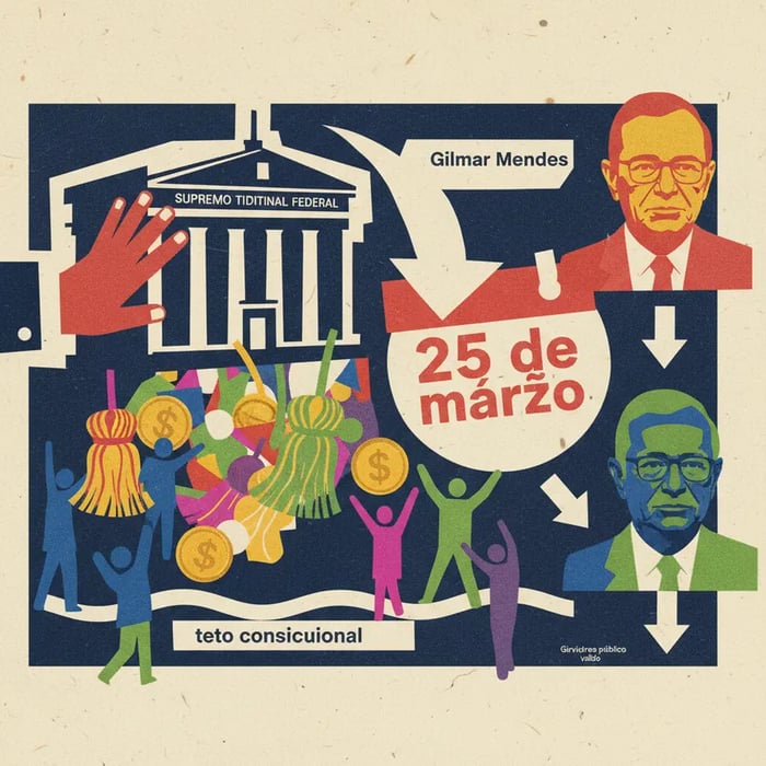 STF adia julgamento sobre penduricalhos para 25 de março