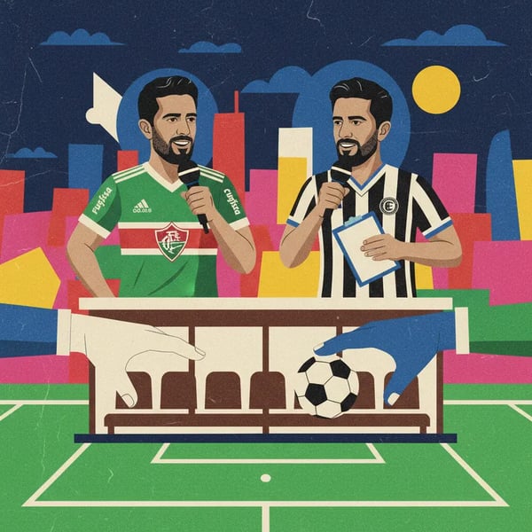 Argentinos trocam microfone por banco de reservas no clássico carioca