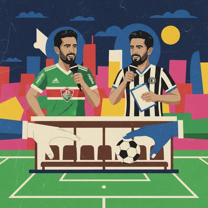 Argentinos trocam microfone por banco de reservas no clássico carioca