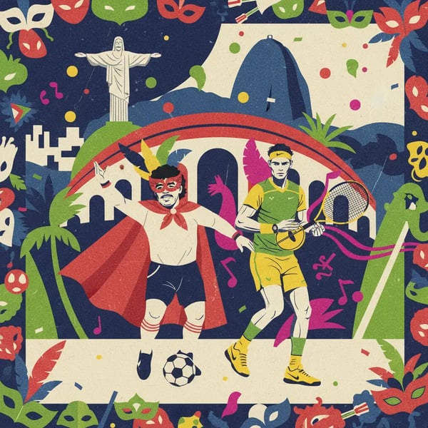 Lendas do esporte celebram o Carnaval no Rio