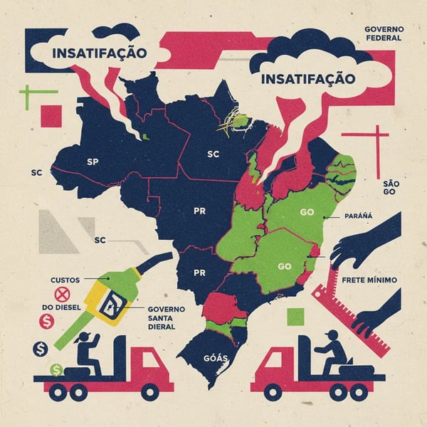 Governo identifica focos de insatisfação de caminhoneiros em SP, SC, PR e GO