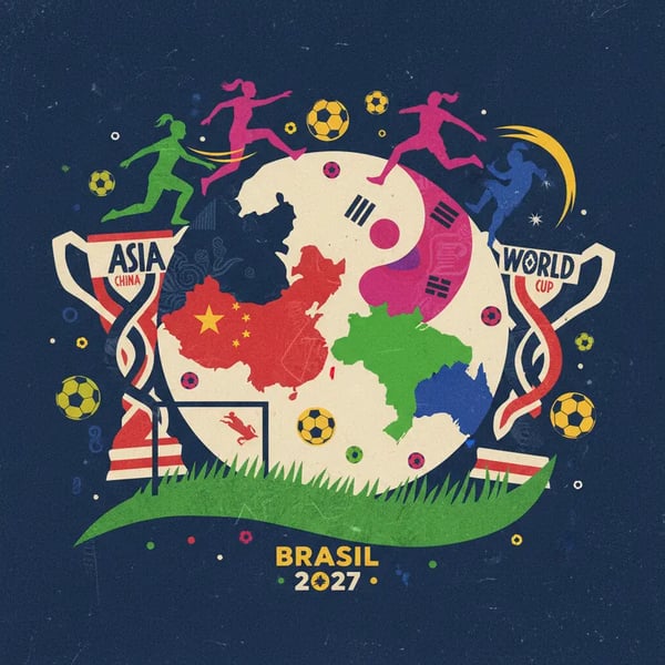 China e Coreia do Sul se juntam a Brasil e Austrália na Copa do Mundo Feminina de 2027