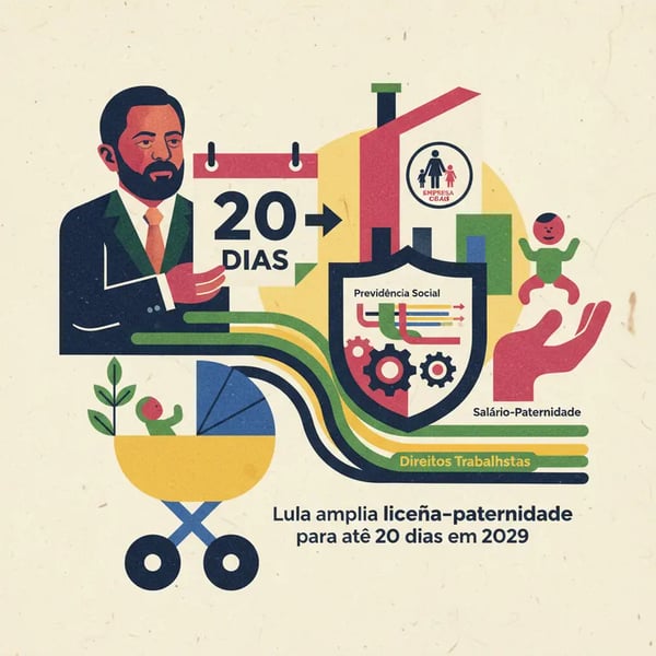 Lula amplia licença-paternidade para até 20 dias em 2029