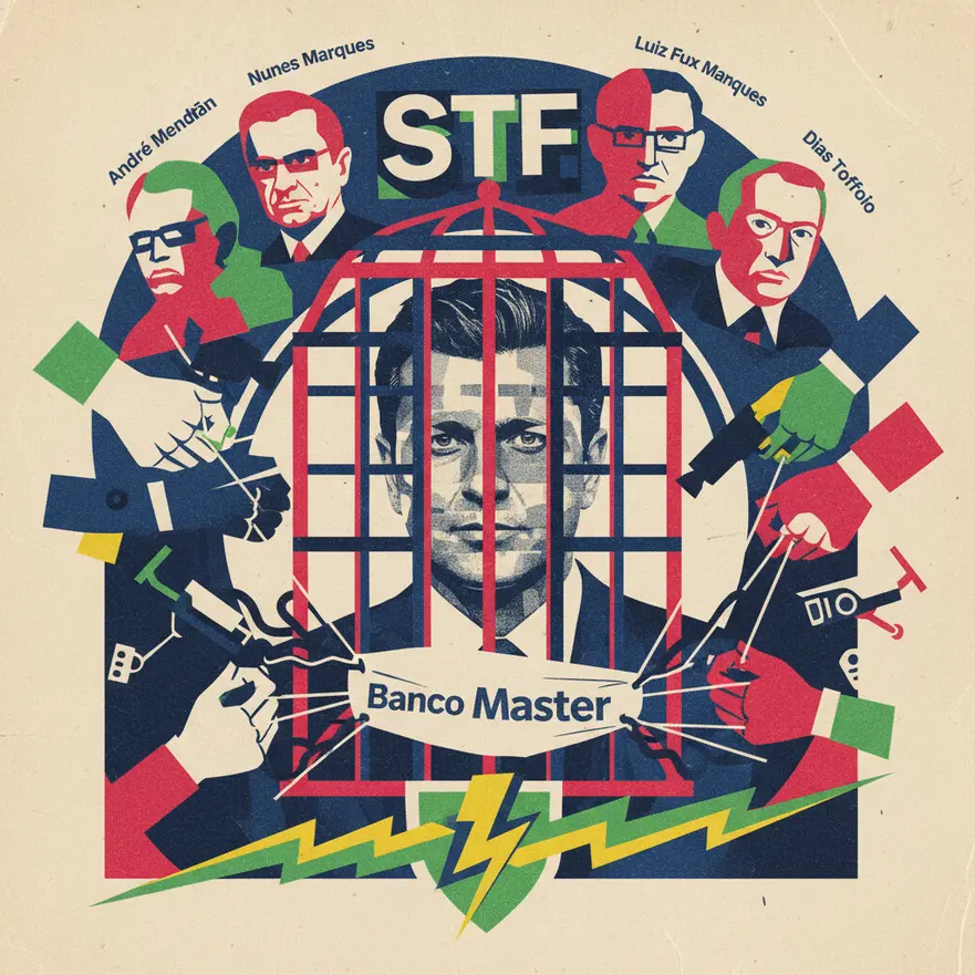 STF tem maioria para manter prisão de banqueiro Daniel Vorcaro