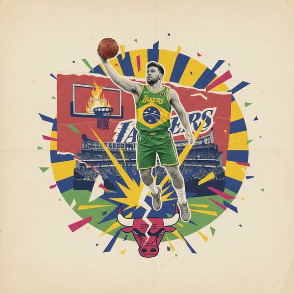 Doncic veste camisa do Brasil e anota 51 pontos na vitória dos Lakers