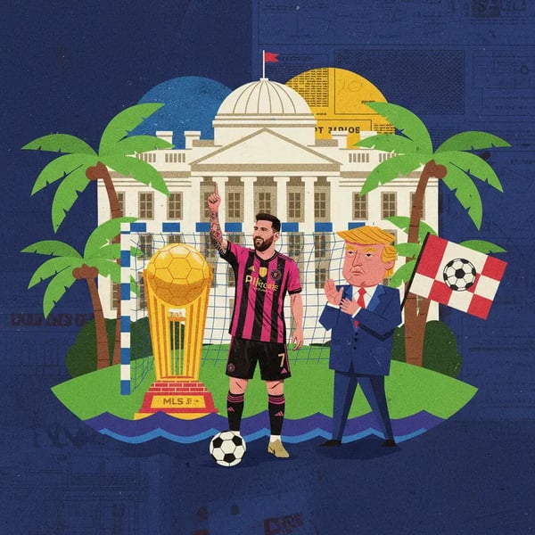 Messi visita a Casa Branca para celebrar título do Inter Miami