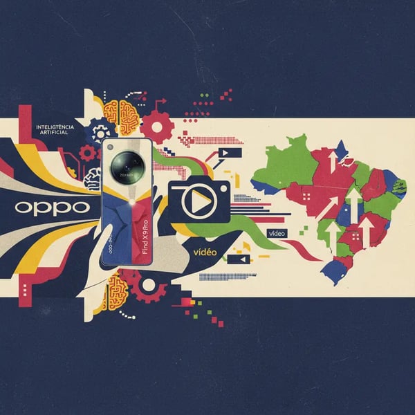 Oppo aposta em IA e vídeo para conquistar mercado premium no Brasil