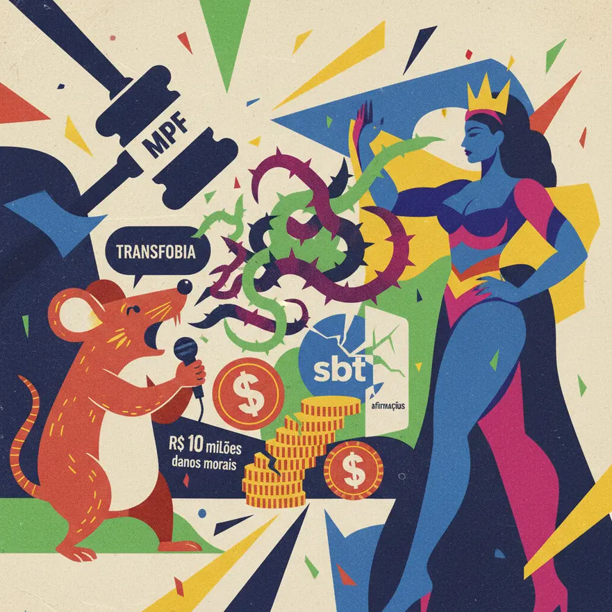 MPF pede R$ 10 milhões contra Ratinho e SBT por falas transfóbicas contra Erika Hilton