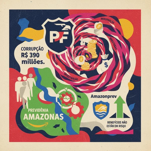 PF investiga desvio de R$ 390 milhões em previdência do Amazonas