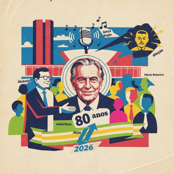 Festa de 80 anos de Dirceu reúne Alckmin e ministros com ataques a Flávio Bolsonaro