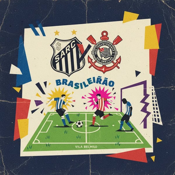 Santos e Corinthians empatam na Vila pelo Brasileirão