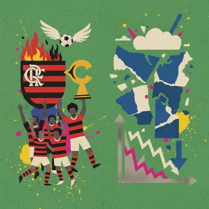 Flamengo provoca Fluminense com arte após título do Carioca
