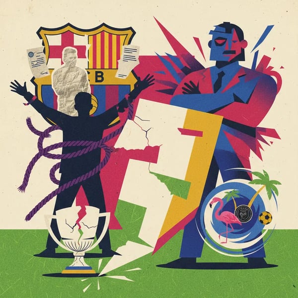 Xavi revela que Laporta vetou volta de Messi ao Barcelona por 'guerra interna'