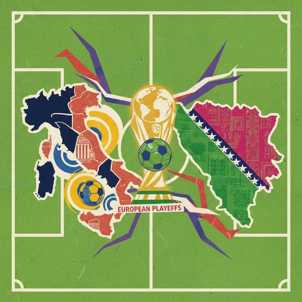 Itália e Bósnia decidem vaga para Copa do Mundo 2026