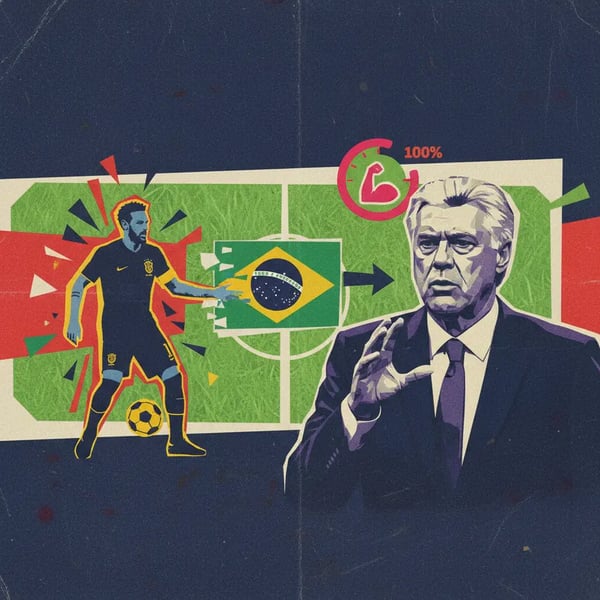 Neymar fora da Seleção; Ancelotti exige 100% físico