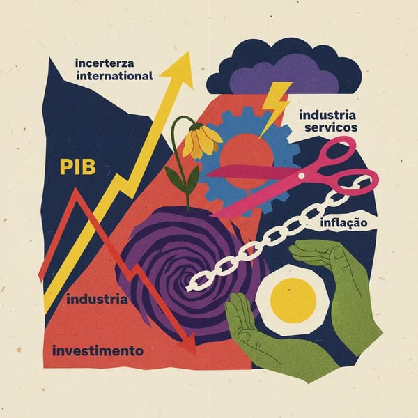 PIB em 2025: Sinais de alerta na economia brasileira