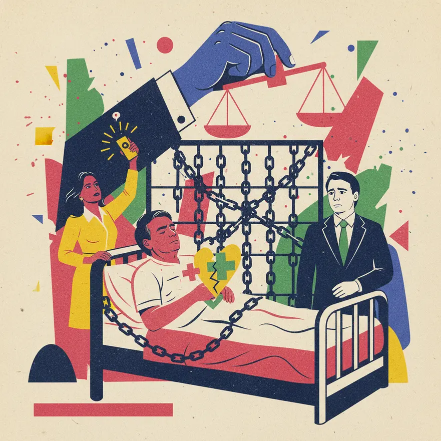 Bolsonaro é internado em hospital após mal-estar na prisão