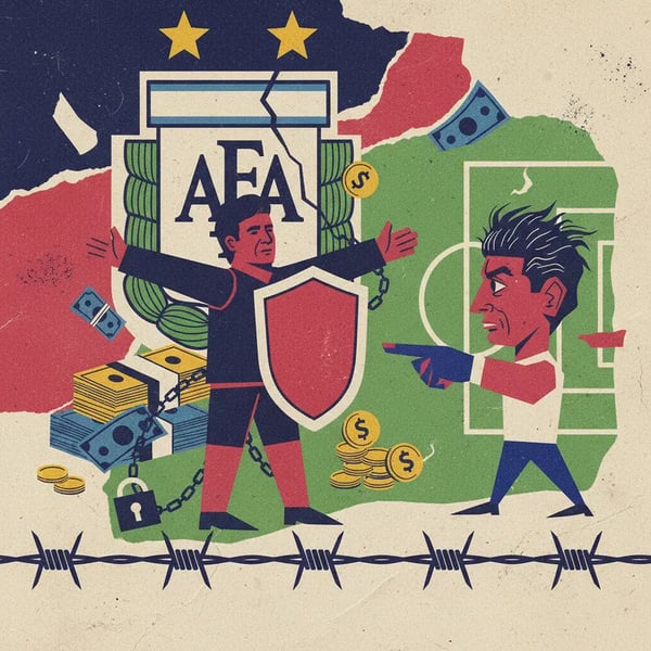 Presidente da AFA é indiciado por sonegação fiscal e tem viagem proibida