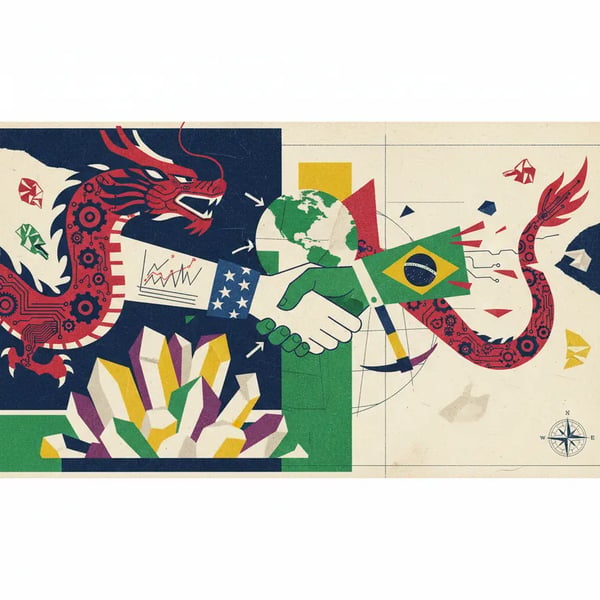 Brasil e EUA buscam reduzir domínio chinês em terras-raras
