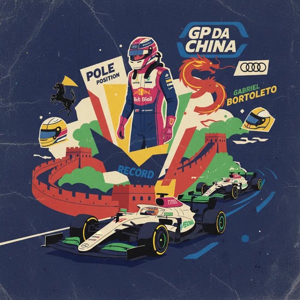 Antonelli faz história na China com pole mais jovem da F1