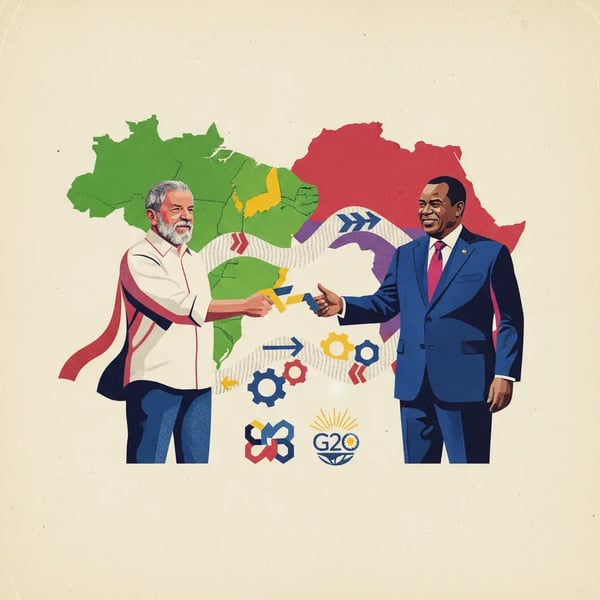 Lula e presidente da África do Sul buscam ampliar parcerias comerciais