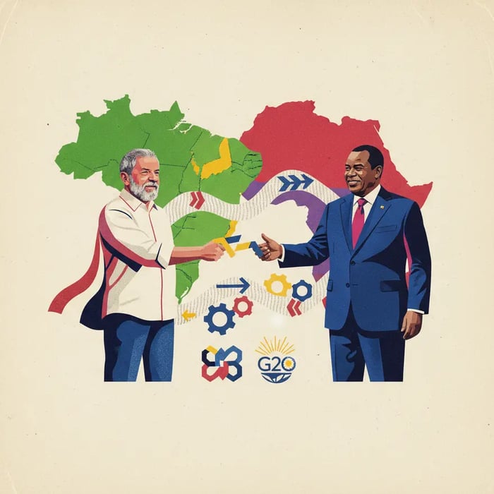 Lula e presidente da África do Sul buscam ampliar parcerias comerciais