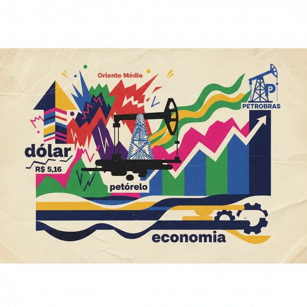 Dólar fecha a R$ 5,16 com conflito no Oriente Médio