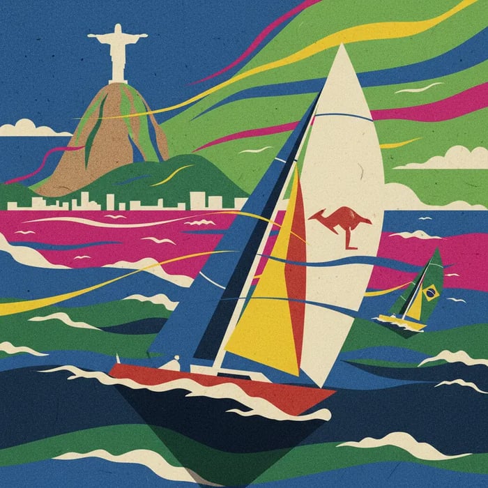 Austrália domina SailGP no Rio com ventos fortes na Baía de Guanabara