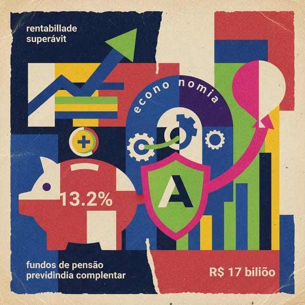 Fundos de pensão fecham 2025 com alta de 13,2% e superávit de R$ 17 bilhões