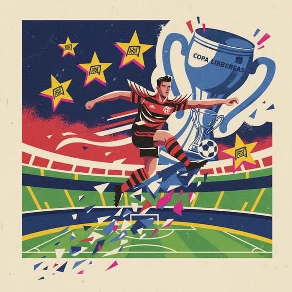 Flamengo goleia e dispara na Libertadores