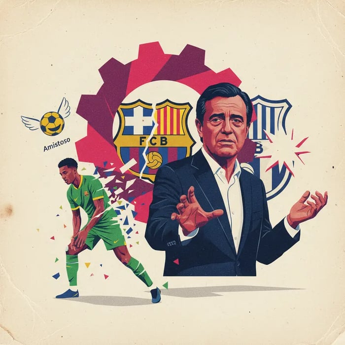 Laporta critica calendário da Fifa e lamenta lesão de Raphinha