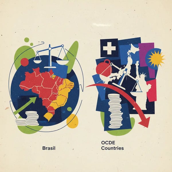 Endividamento familiar no Brasil é baixo comparado a países da OCDE