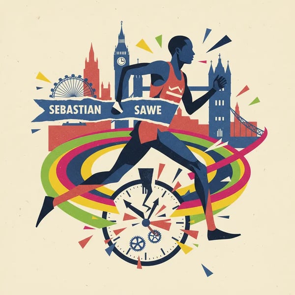 Sebastian Sawe vence Maratona de Londres em tempo recorde