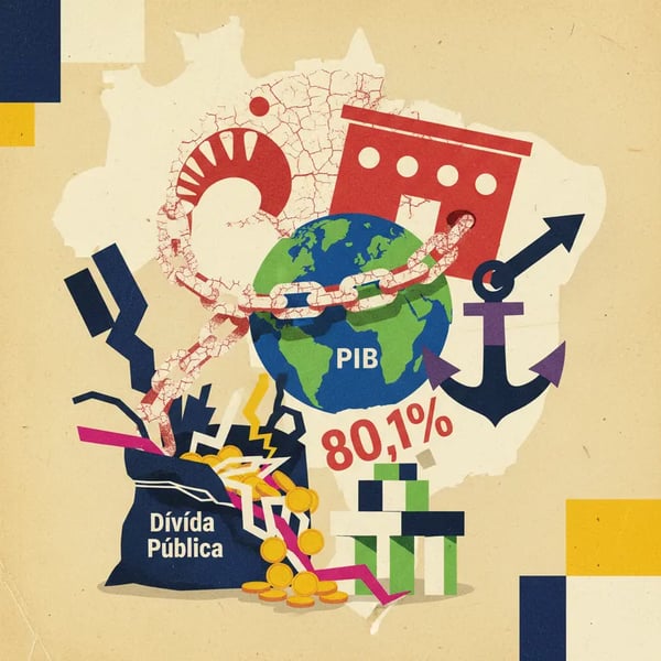 Dívida bruta do Brasil alcança 80,1% do PIB em março, maior patamar desde 2021