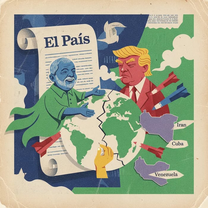 Lula critica Trump: "O mundo não lhe dá o direito de ameaçar países"
